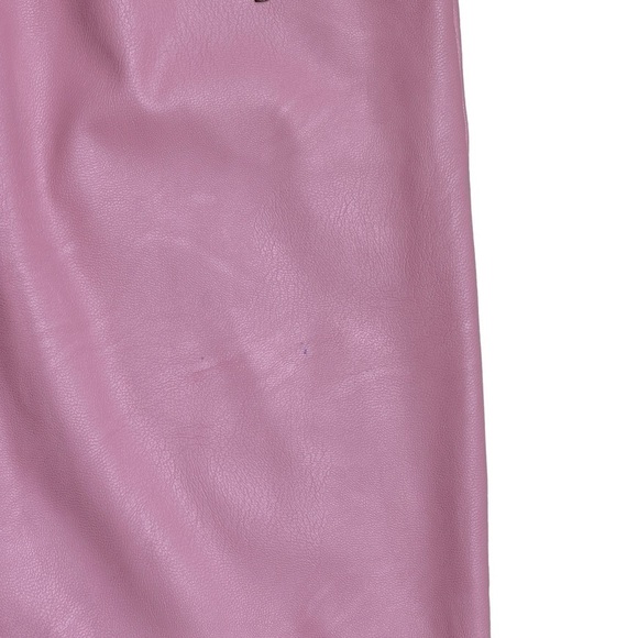 Parisian PU Faux Leather Pink Jogger Style Pants US L - Picture 2 of 7